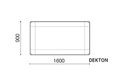 ダイニングテーブル1609（DEKTON）