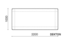 ダイニングテーブル2210（DEKTON）