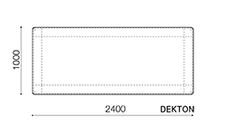 ダイニングテーブル2410（DEKTON）