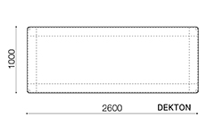 ダイニングテーブル2610（DEKTON）